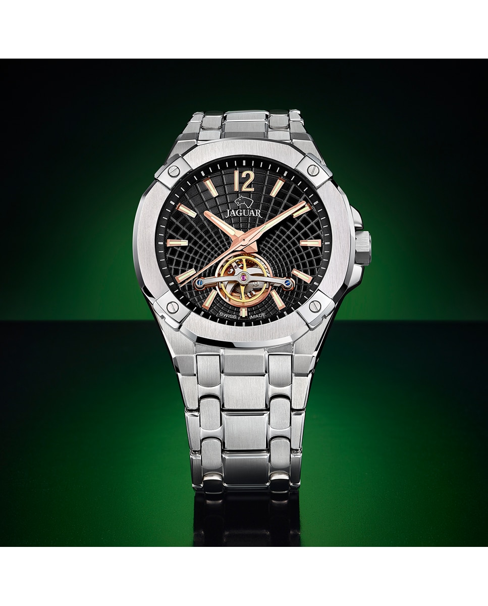 Relógio J1007/4 Automatic Balancier de Aço Prateado Prata-3