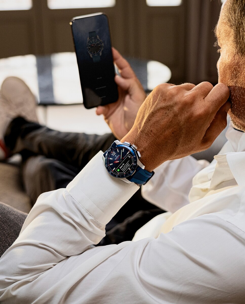 Relógio Smartwatch F23000 1 Connected de Borracha em Azul Azul-6