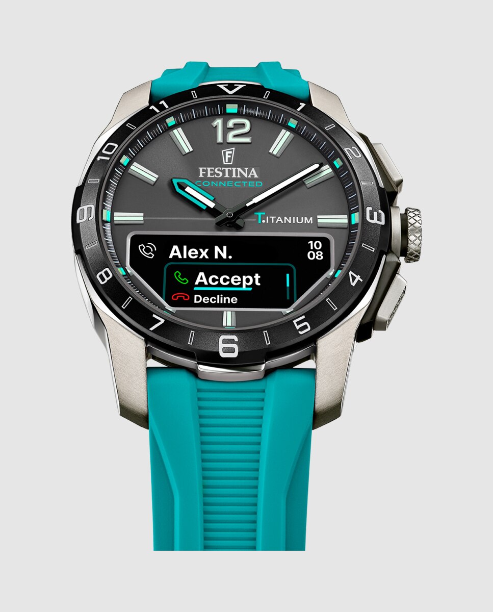 Smartwatch F23000 5 Connected de Borracha em Azul Azul-3