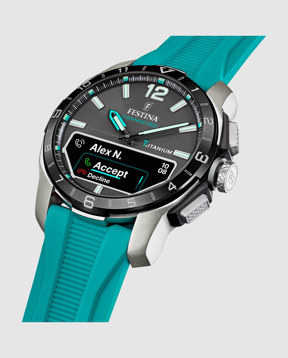 Smartwatch F23000 5 Connected de Borracha em Azul Azul-4