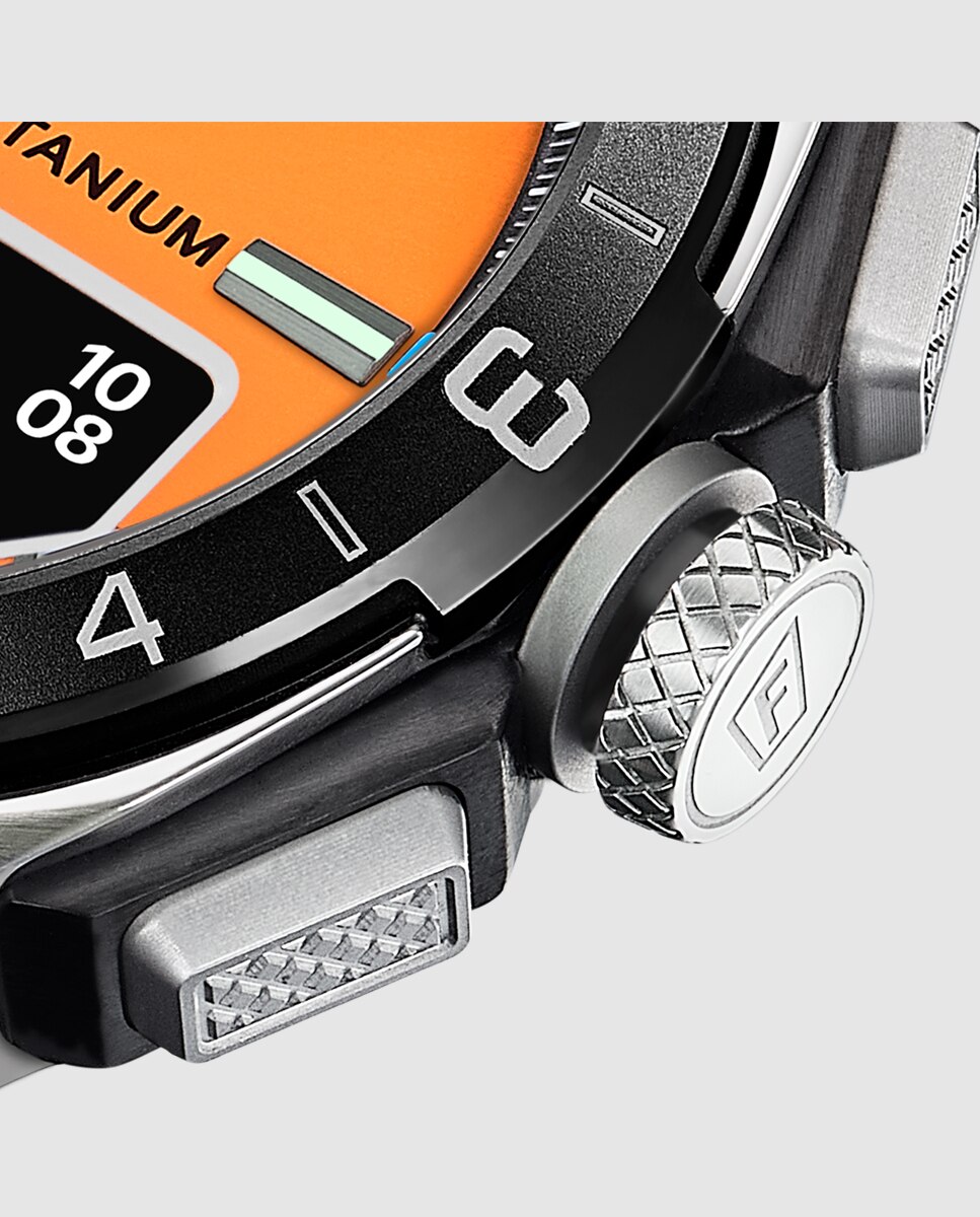 Relógio Smartwatch F23000 7 Connected de Borracha em Laranja Laranja-5