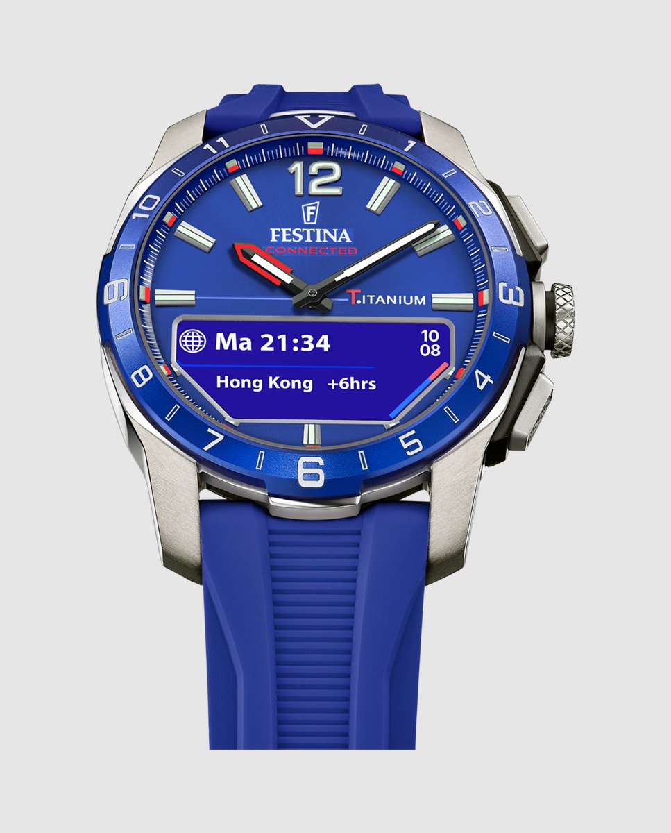 Relógio Smartwatch F23000 3 Connected de Borracha em Azul Azul-3