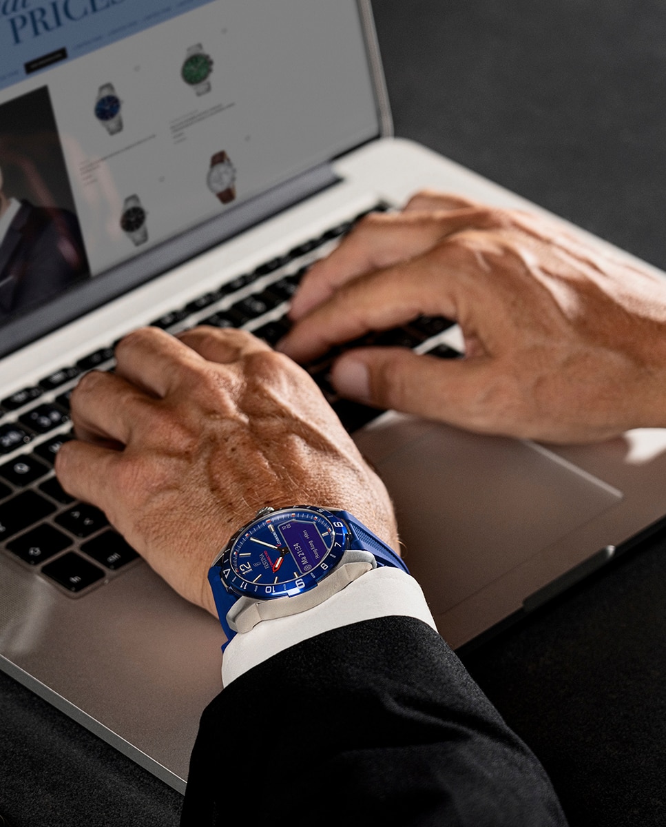 Relógio Smartwatch F23000 3 Connected de Borracha em Azul Azul-6