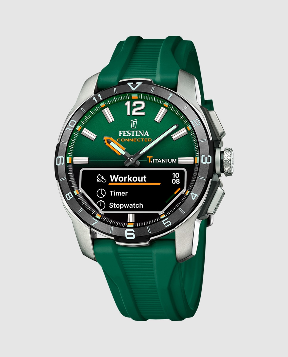 Smartwatch F23000 2 Connected de Borracha em Verde Verde-1