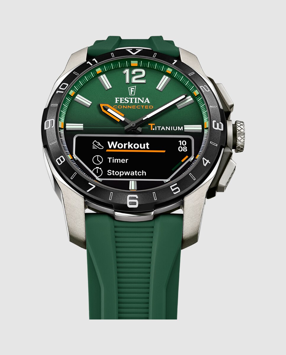 Smartwatch F23000 2 Connected de Borracha em Verde Verde-3