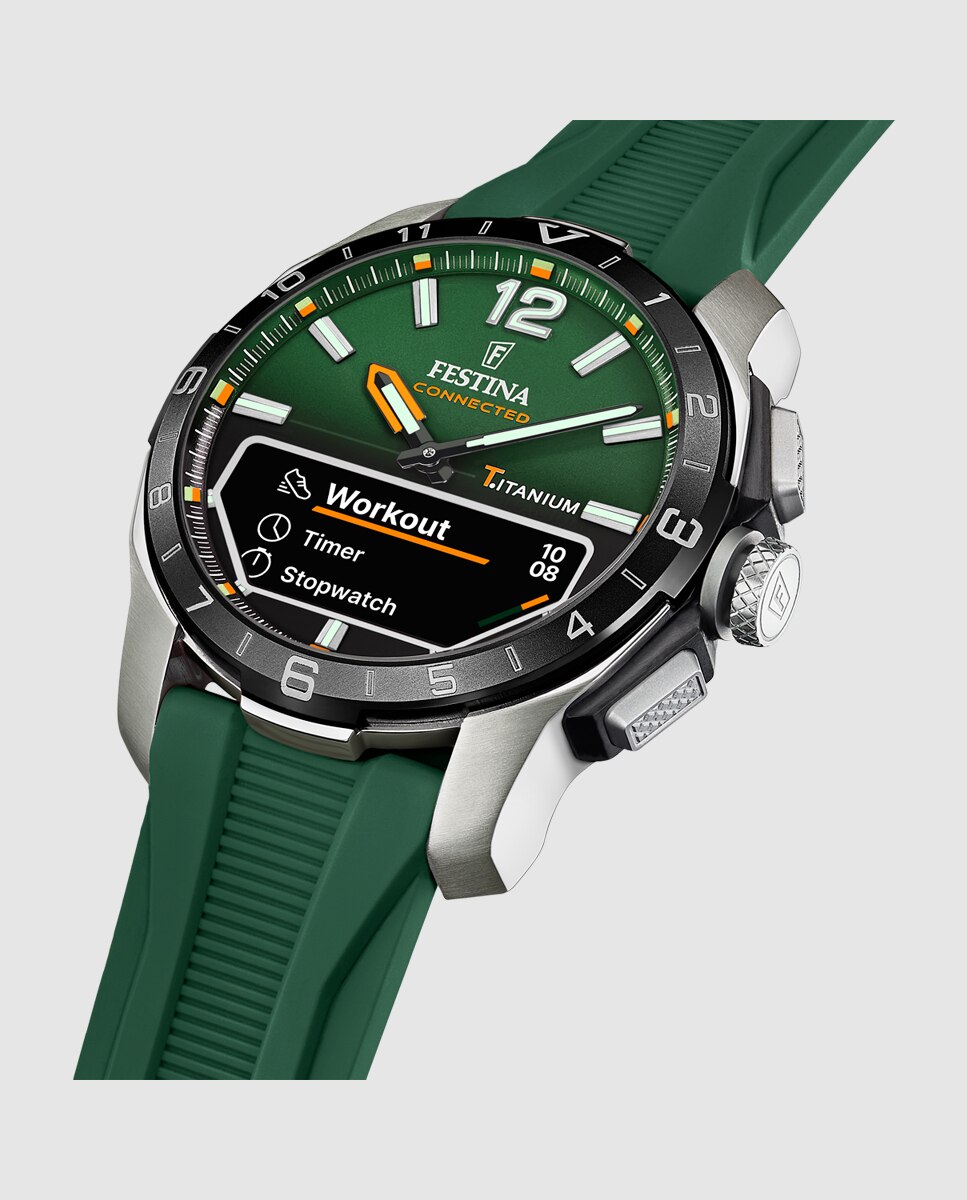 Smartwatch F23000 2 Connected de Borracha em Verde Verde-4