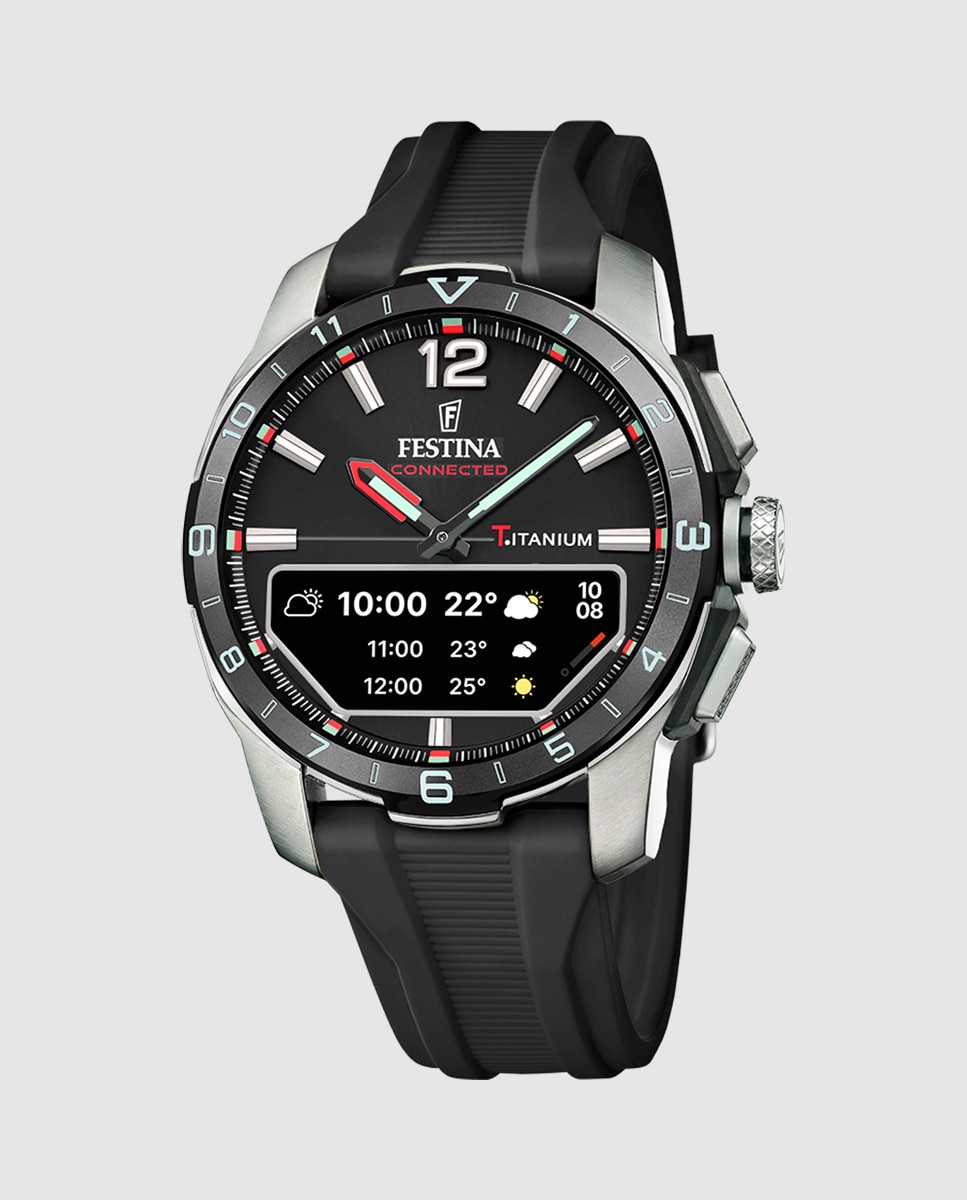 Smartwatch F23000 4 Connected de Borracha em Preto Preto-1