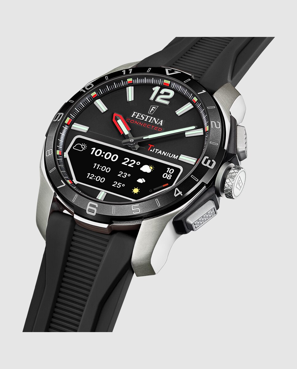 Smartwatch F23000 4 Connected de Borracha em Preto Preto-4