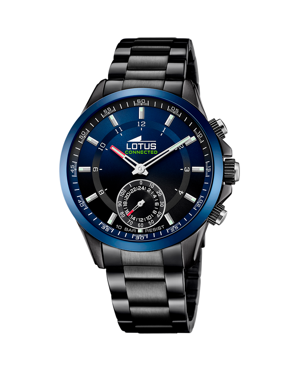 Smartwatch 18965 1 Connected de Aço em Preto Preto-1