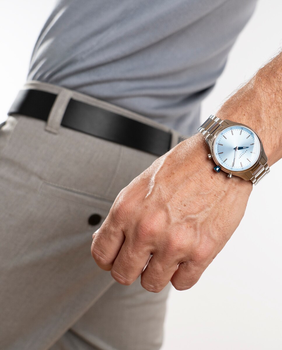 Relógio Tipo Smartwatch S3782 3 Sekel de Aço Prateado Prata-3