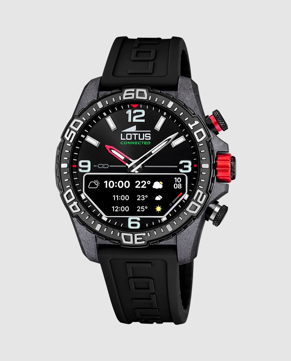 Relógio Smartwatch 20000 4 Connected D com Correia de Borracha em Preto Preto-1