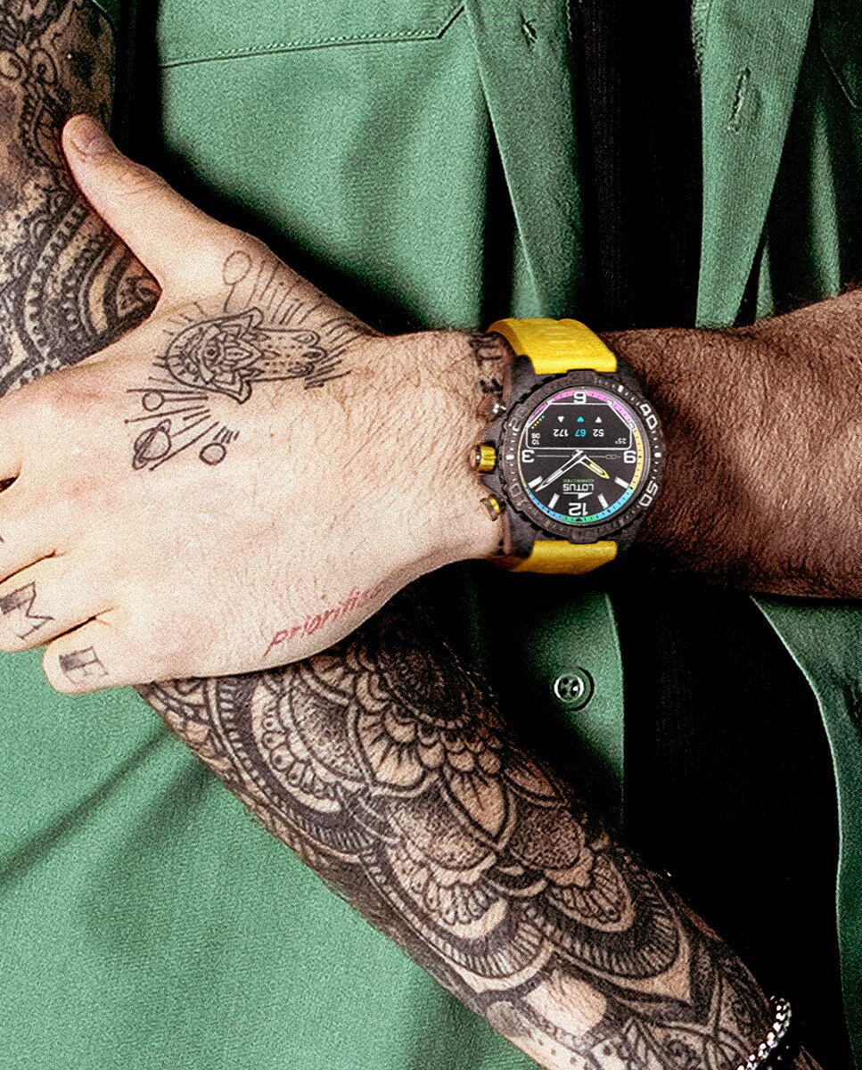 Relógio Smartwatch 20000 8 Connected D com Correia de Borracha Amarela Amarelo / Preto-7