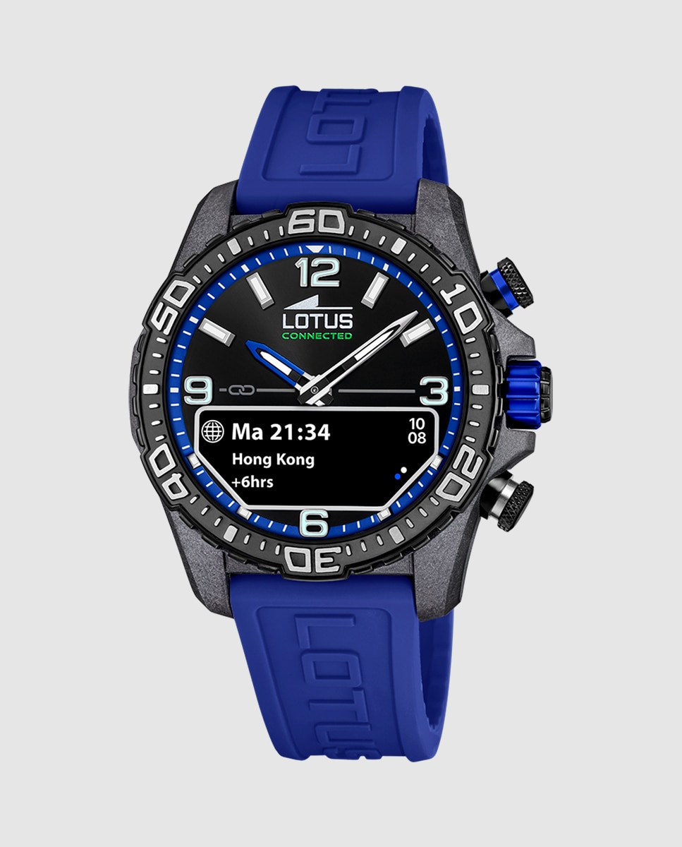 Relógio Smartwatch 20000 3 Connected D com Correia de Borracha Azul Azul-1