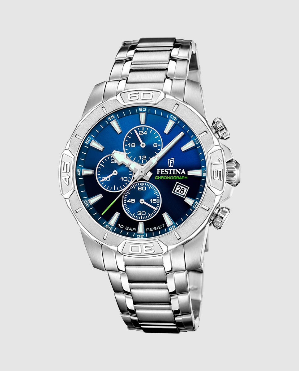 Relógio F20704/4 Timeless Chronograph de Aço Prateado Prata-1