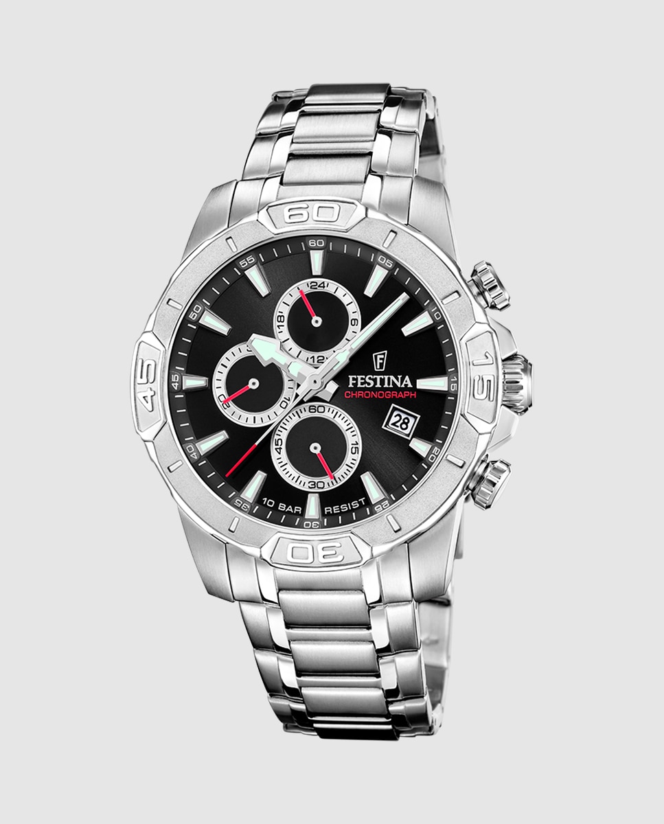 Relógio F20704/6 Timeless Chronograph de Aço Prateado Prata-1