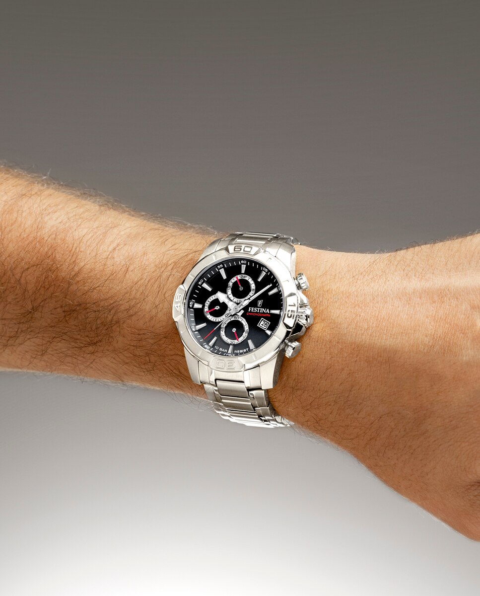 Relógio F20704/6 Timeless Chronograph de Aço Prateado Prata-3