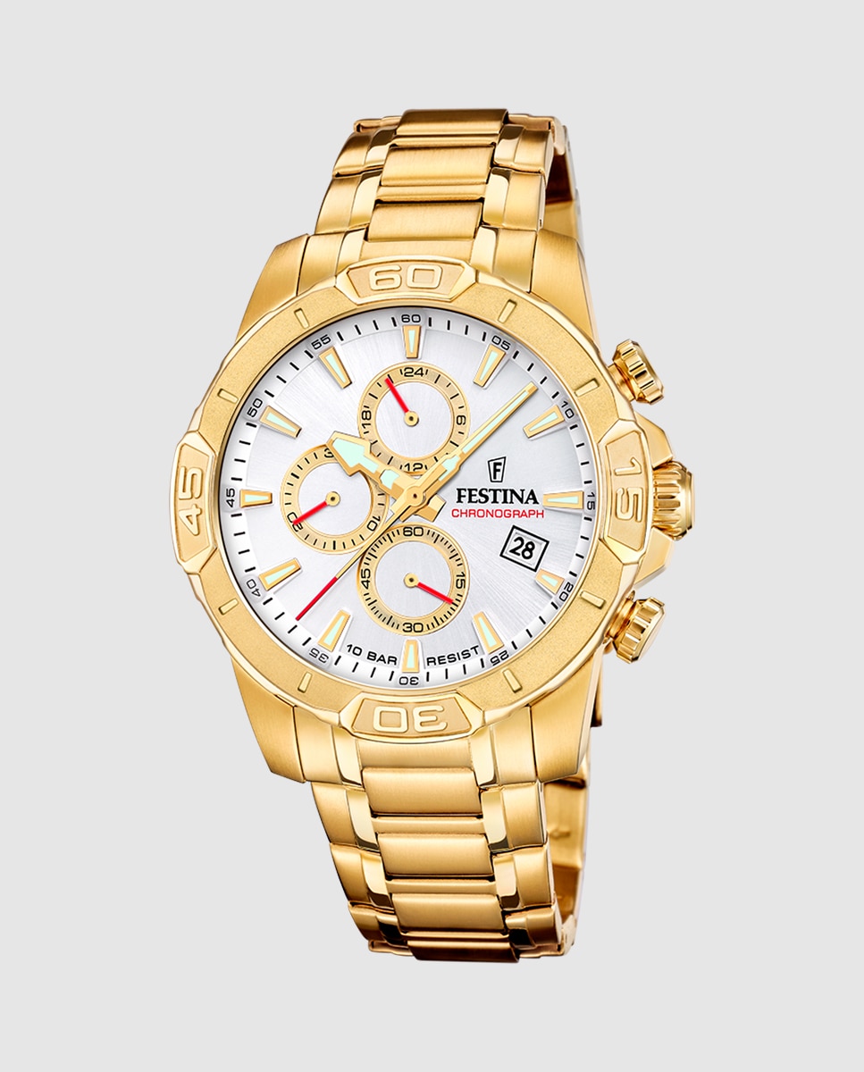 Relógio F20705/1 Timeless Chronograph de Aço em Dourado Ouro-1