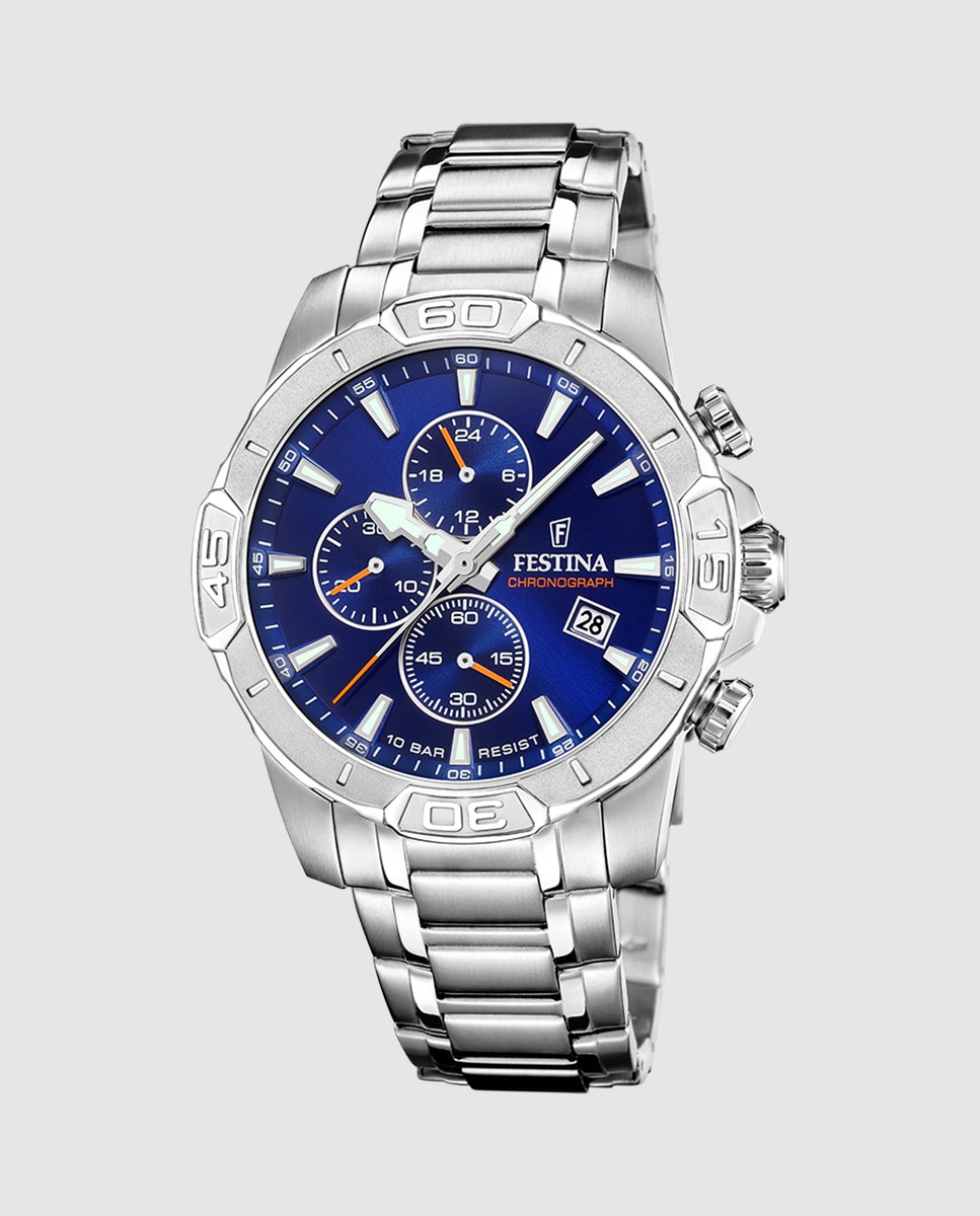 Relógio F20704/2 Timeless Chronograph de Aço Prateado Prata-1