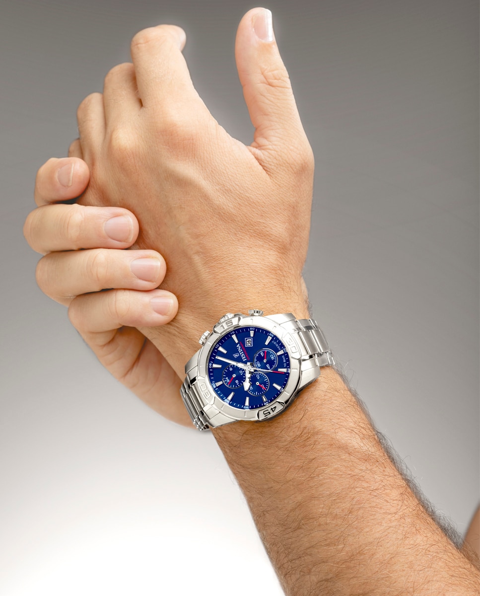 Relógio F20704/2 Timeless Chronograph de Aço Prateado Prata-3