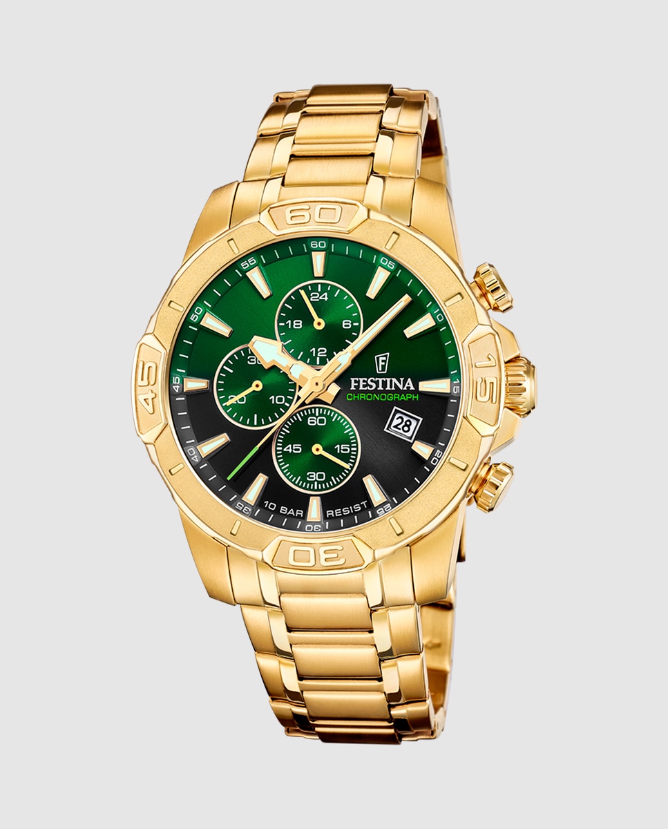 Relógio F20705/6 Timeless Chronograph de Aço Ouro Ouro-1