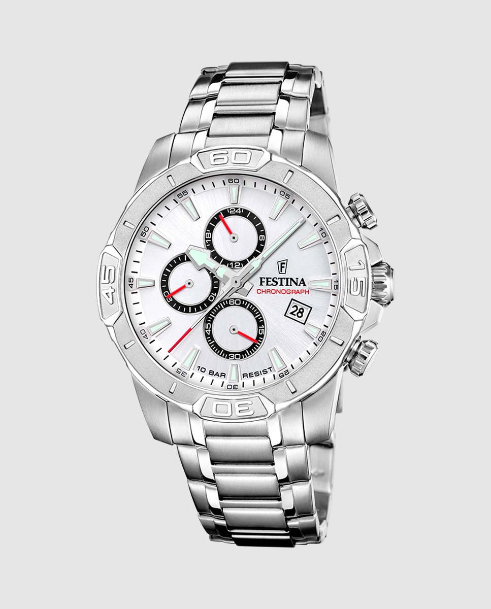 Relógio F20704/1 Timeless Chronograph de Aço Prateado Prata-1