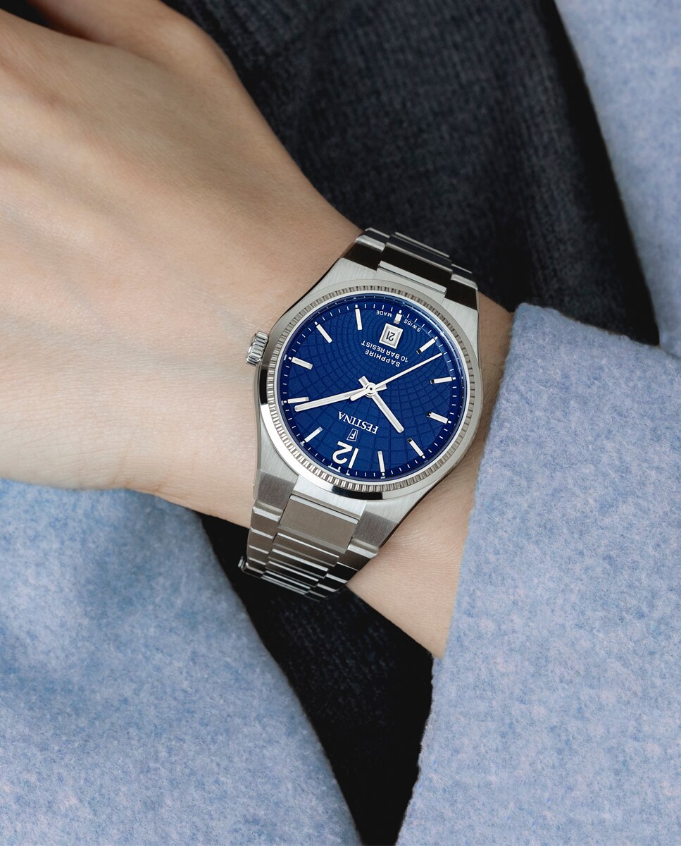 Relógio F20052/7 Swiss Made Rivé de Aço Prateado Prata-5