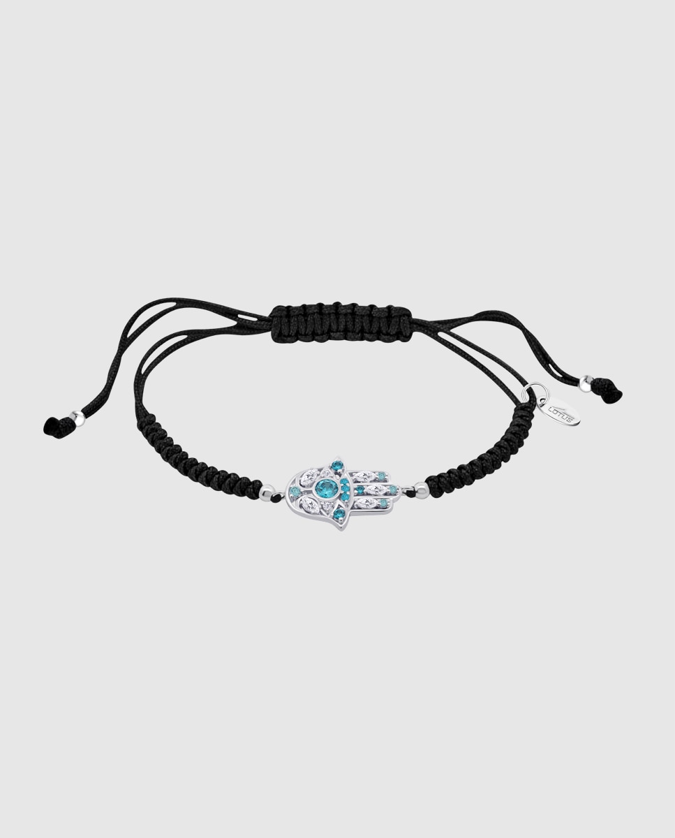 Pulseira Lotus Silver Lp1989-2/8 Rainbow de Prata com Acabamento Brilhante Mão de Fátima Prateado-1