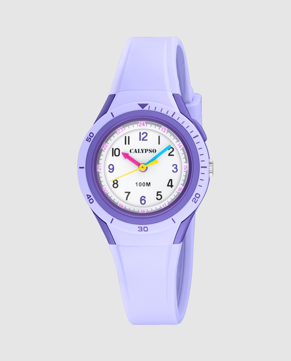 Relógio Infantil K5856/3 My First Watch de Borracha Roxo Roxo-1