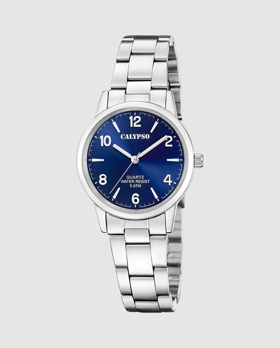 Relógio K5859/3 Basic de Aço Prateado Prata-1