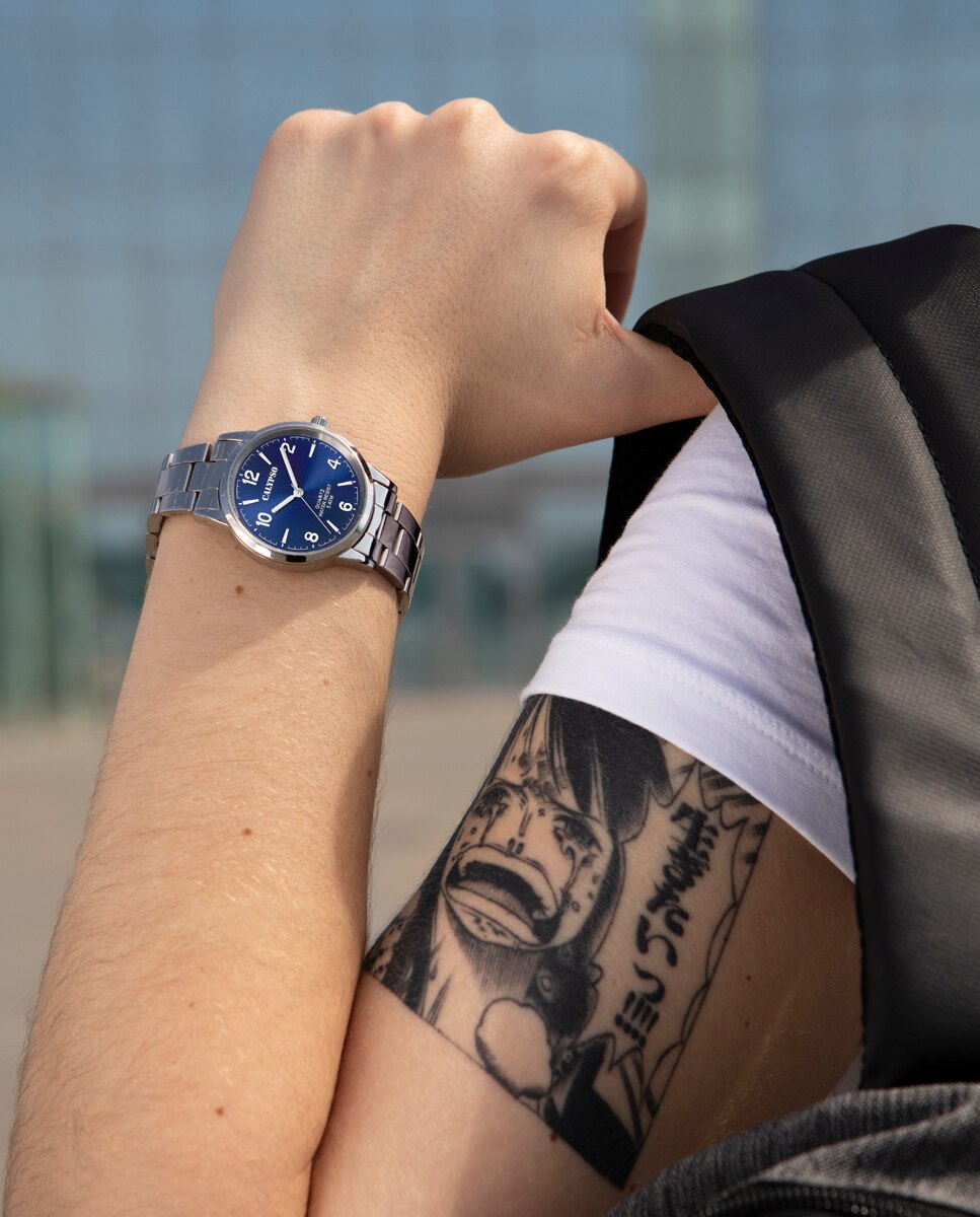 Relógio K5859/3 Basic de Aço Prateado Prata-3