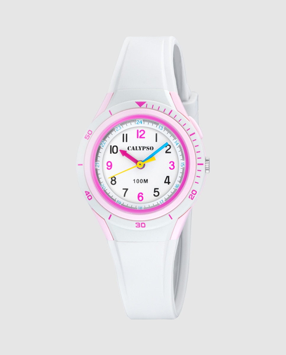 Relógio Infantil K5856/1 My First Watch de Borracha em Branco Branco-1
