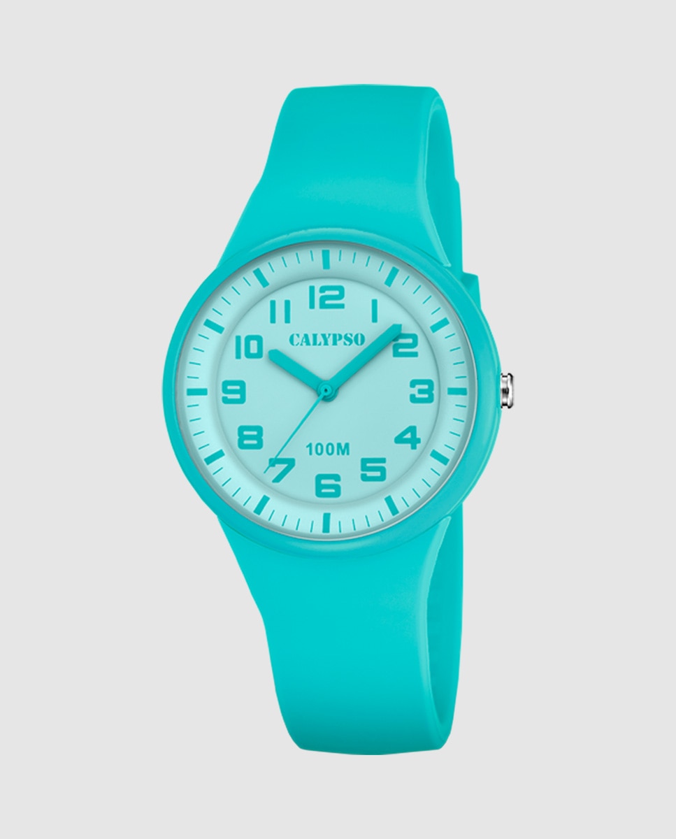 Relógio K5851/4 Trendy de Borracha em Azul Azul-1