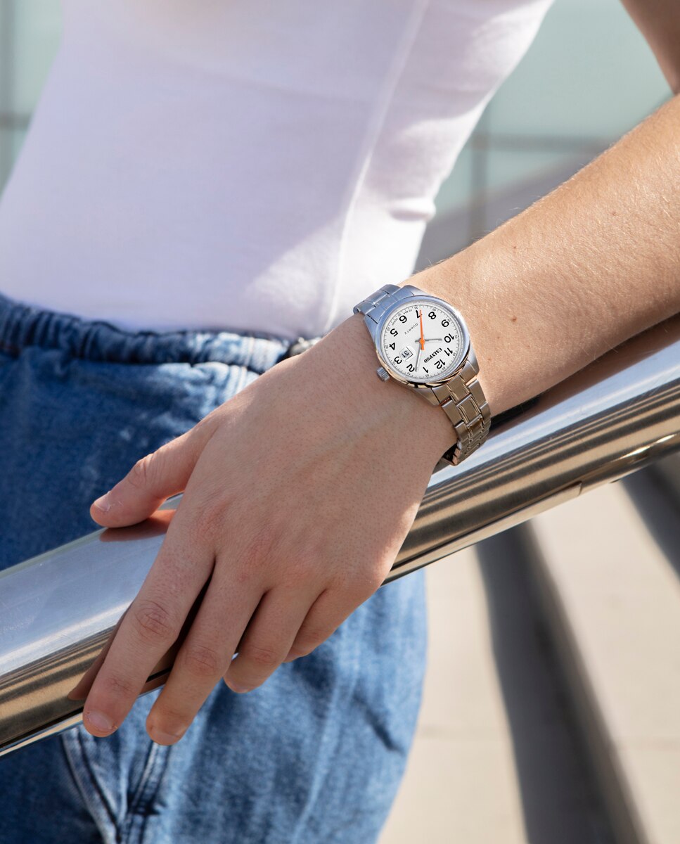 Relógio K5873/1 Basic de Aço Prateado Prata-3