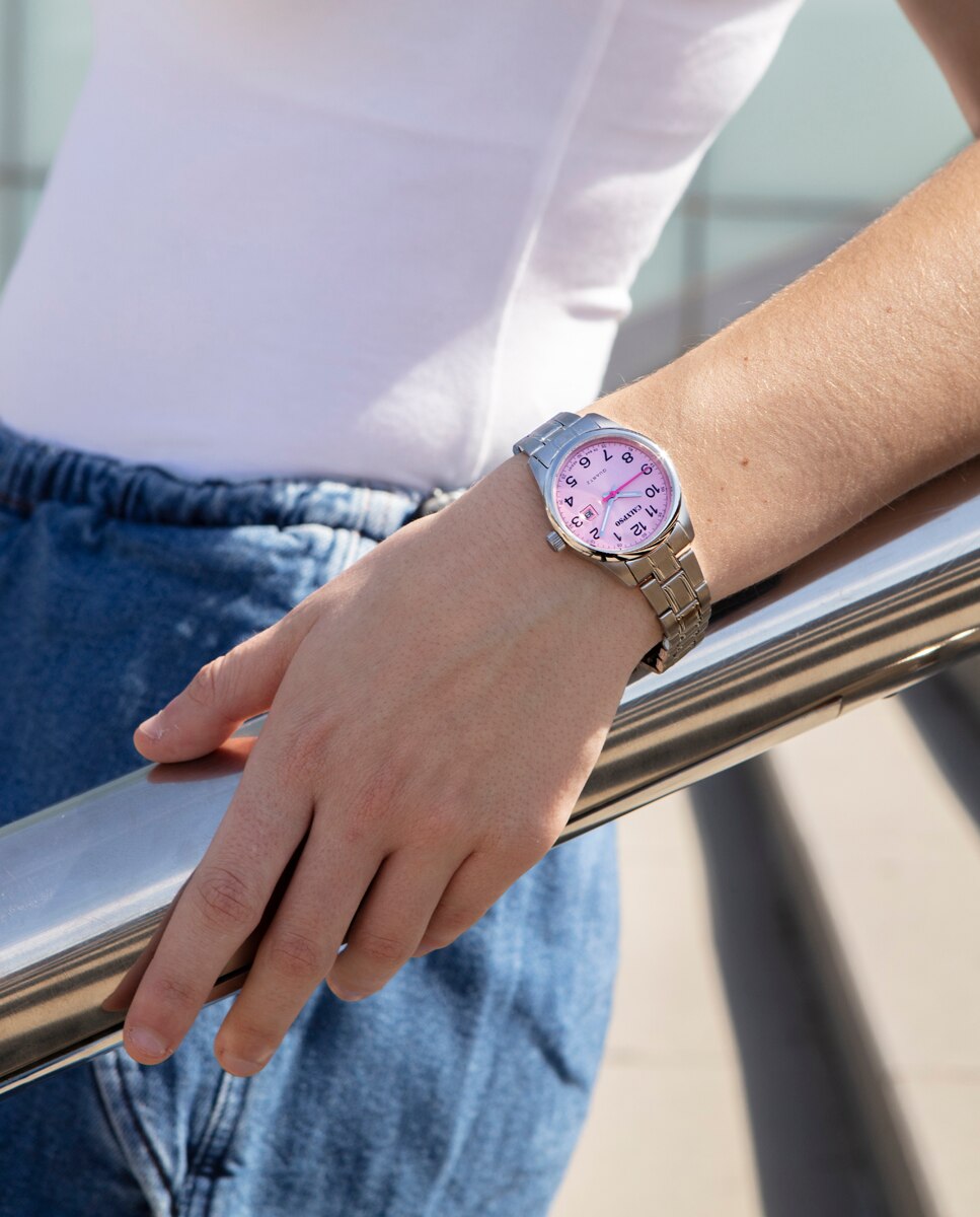 Relógio K5873/2 Basic de Aço Prateado Prata-3