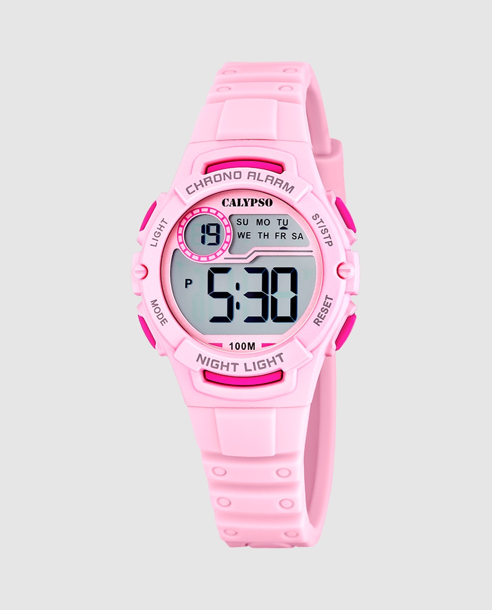 Relógio Infantil K5852/1 Junior Collection de Borracha em Rosa Rosa-1