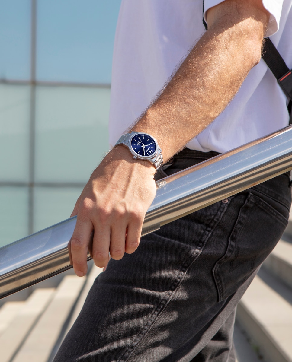 Relógio K5864/3 Basic de Aço Prateado Prata-3