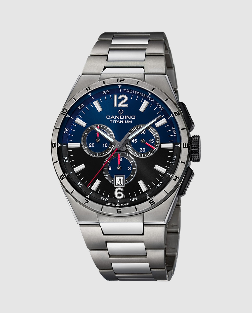 Relógio C4603/m Titanium de Aço Prateado Prata-1