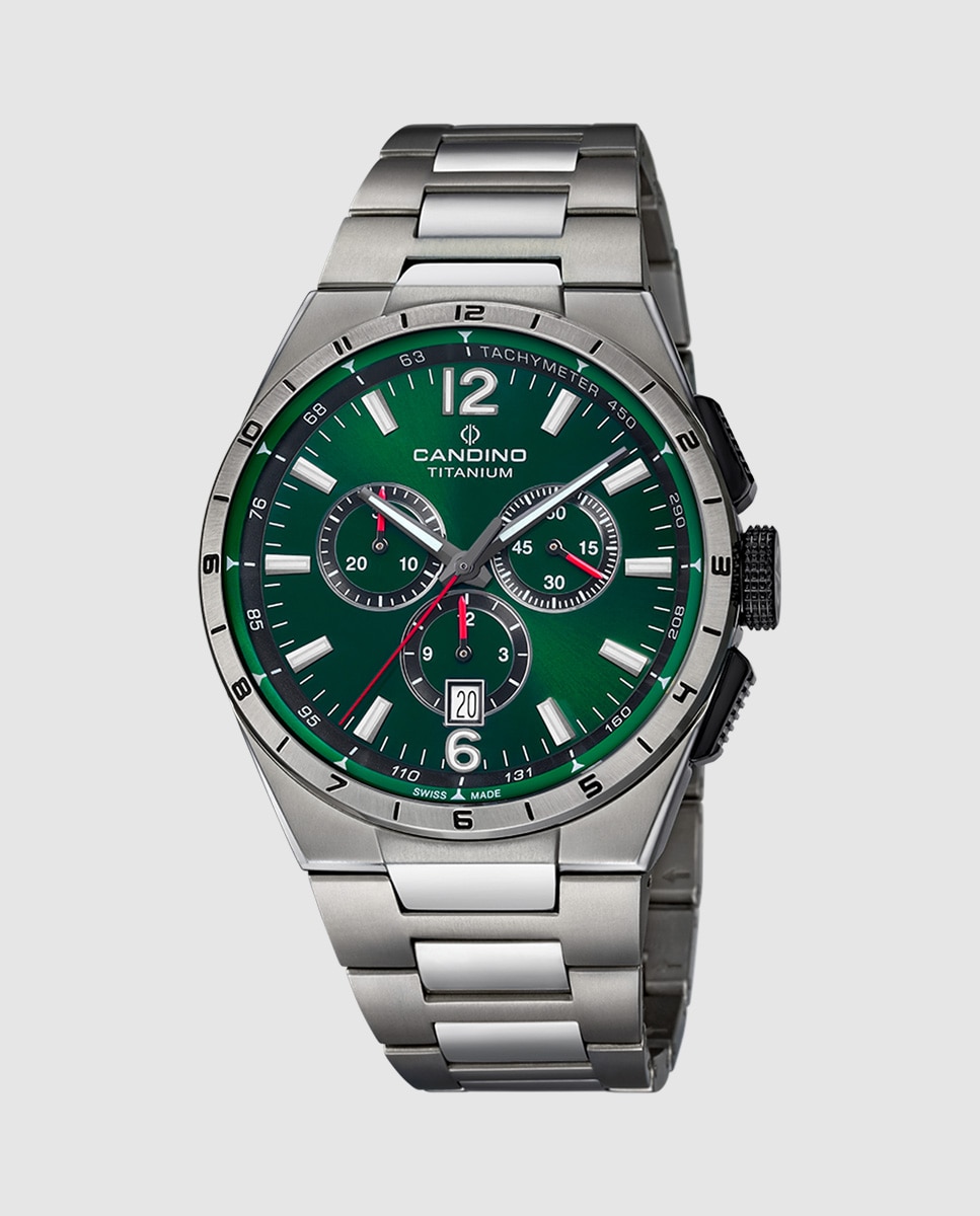 Relógio C4603/k Titanium de Aço Prateado Prata-1