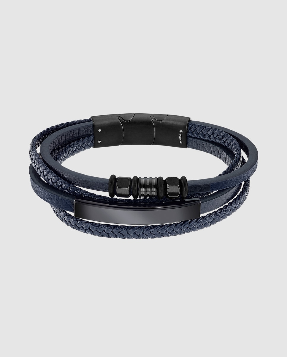 Pulseira Lotus Style Ls2407-2/1 Men Basic de Aço Inoxidável 316l com Acabamento Brilhante Azul / Preto-1