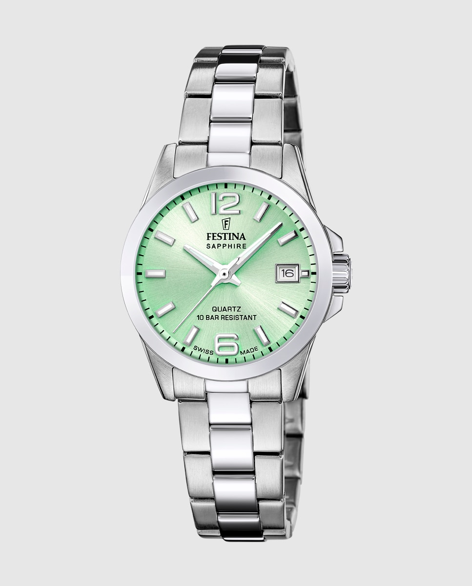 Relógio F20049/2 Swiss Made Aço Clássico de Aço Prateado Prata-1