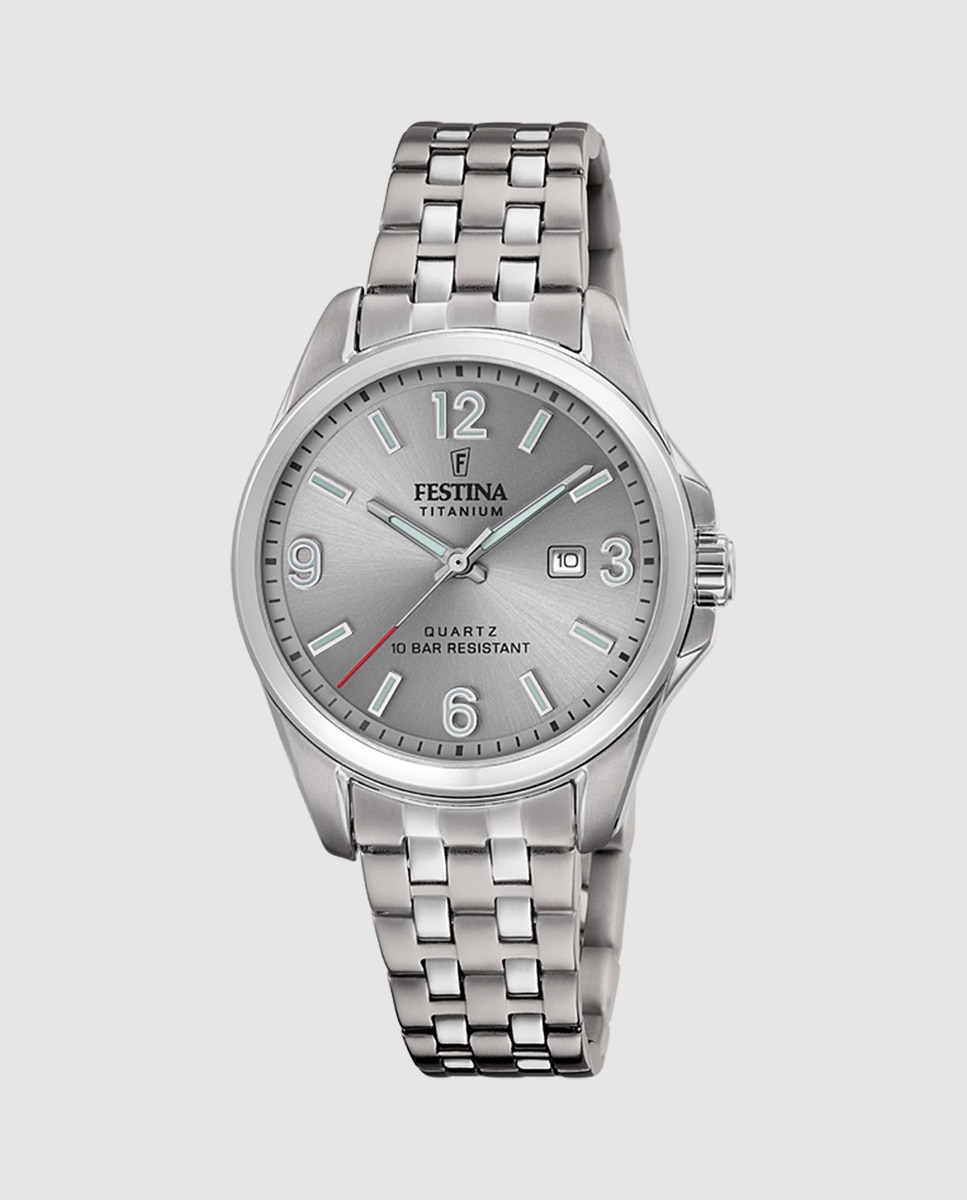 Relógio F20697/2 Titanium de Aço em Cinzento Cinzento-1