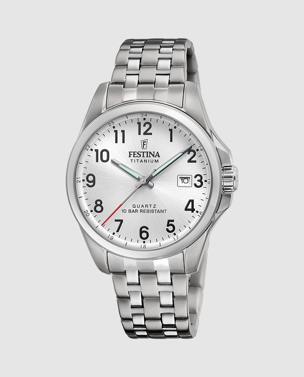 Relógio F20696/1 Titanium de Aço em Cinzento Cinzento-1