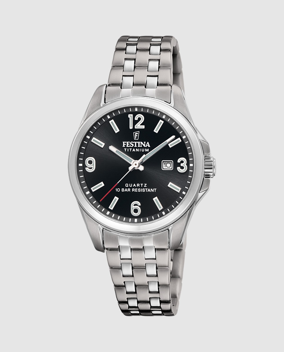 Relógio F20697/3 Titanium de Aço em Cinzento Cinzento-1