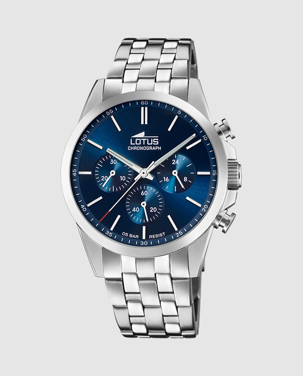 Relógio 18989/2 Chrono de Aço Prateado Prata-1