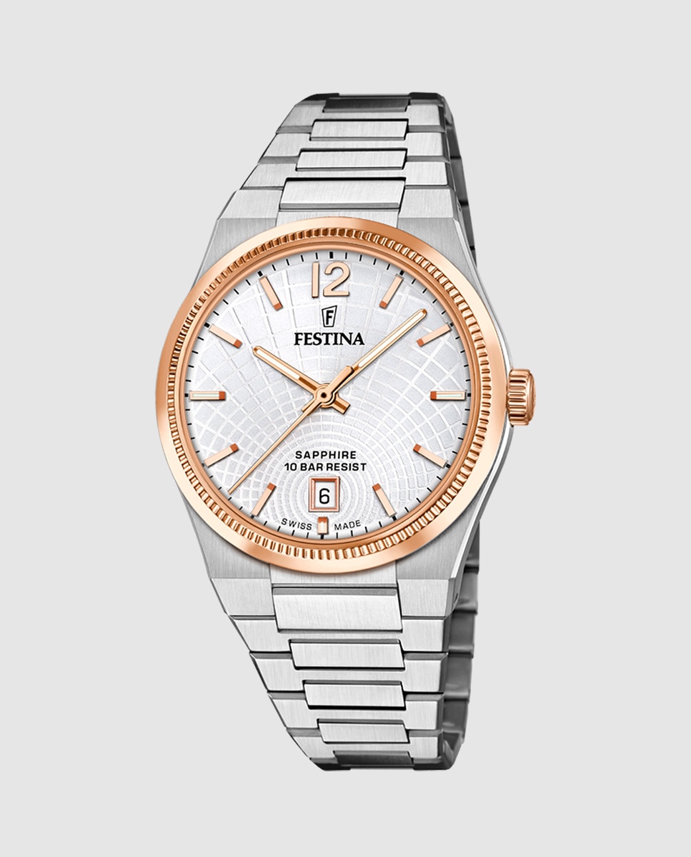 Relógio F20066/2 Swiss Made Rivé de Aço Prateado Prata-1