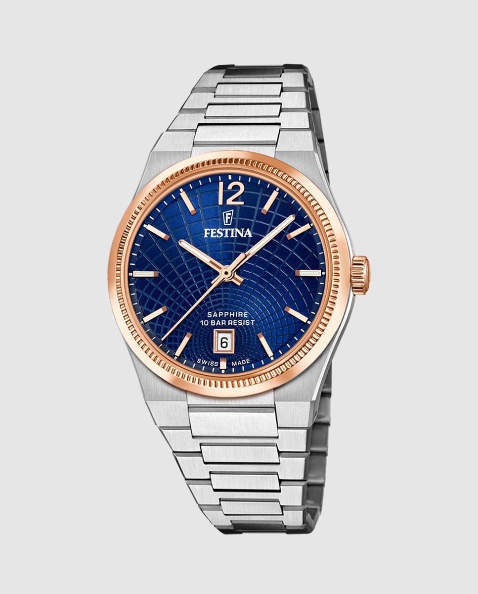 Relógio F20066/3 Swiss Made Rivé de Aço Prateado Prata-1