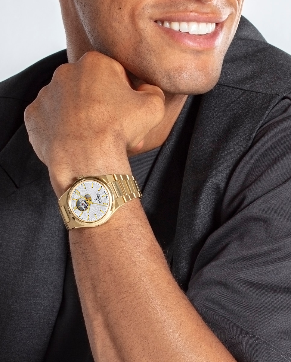 Relógio F20062/1 Automatic de Aço Dourado Ouro-5