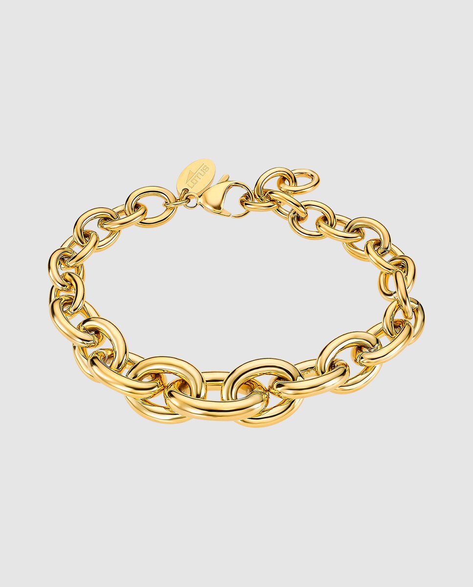 Pulseira de Elos Lotus Style Ls2336-2 2 Urban Woman de Aço Inoxidável com Acabamento Brilhante Dourado-1