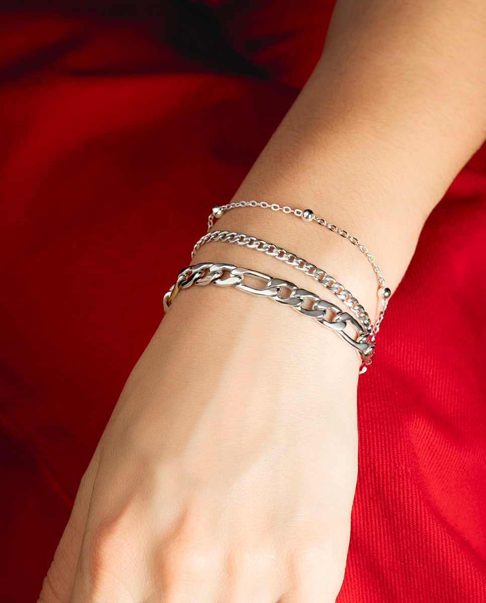 Pulseira de Elos Lotus Style Ls2339-2 1 Urban Woman de Aço Inoxidável 316l com Acabamento Brilhante Prateado-2