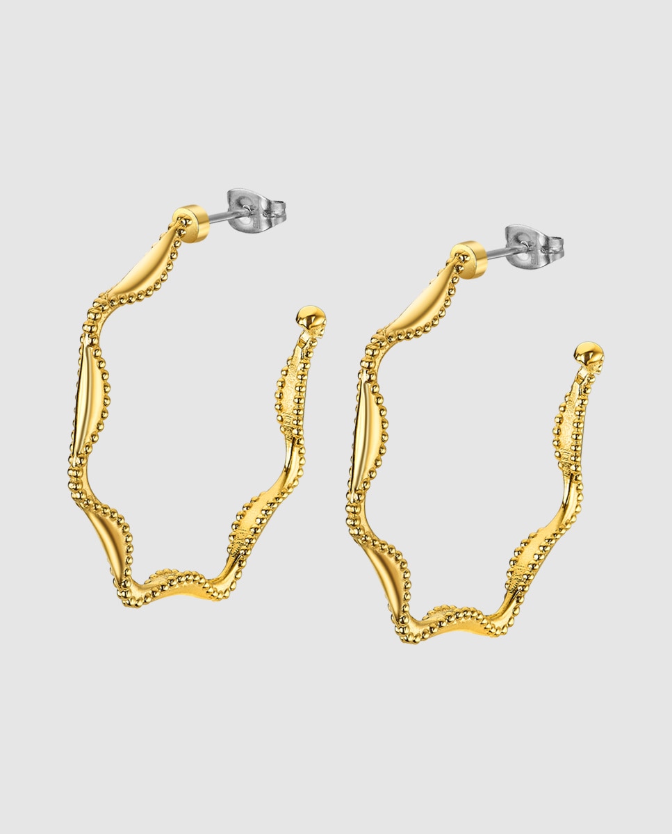 Brincos Lotus Style Ls2352-4/2 Urban Woman de Aço Inoxidável com Acabamento Brilhante Dourado-1